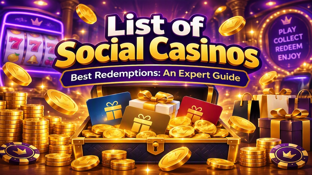 List of social casinos in USA feature brands with real prize redemptions