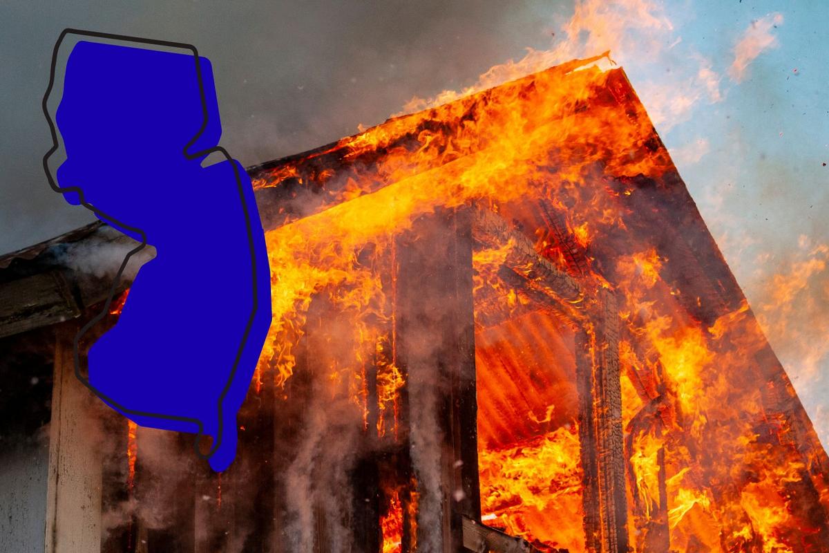A family dog was trapped in a fire. Roxbury, NJ cops stepped in