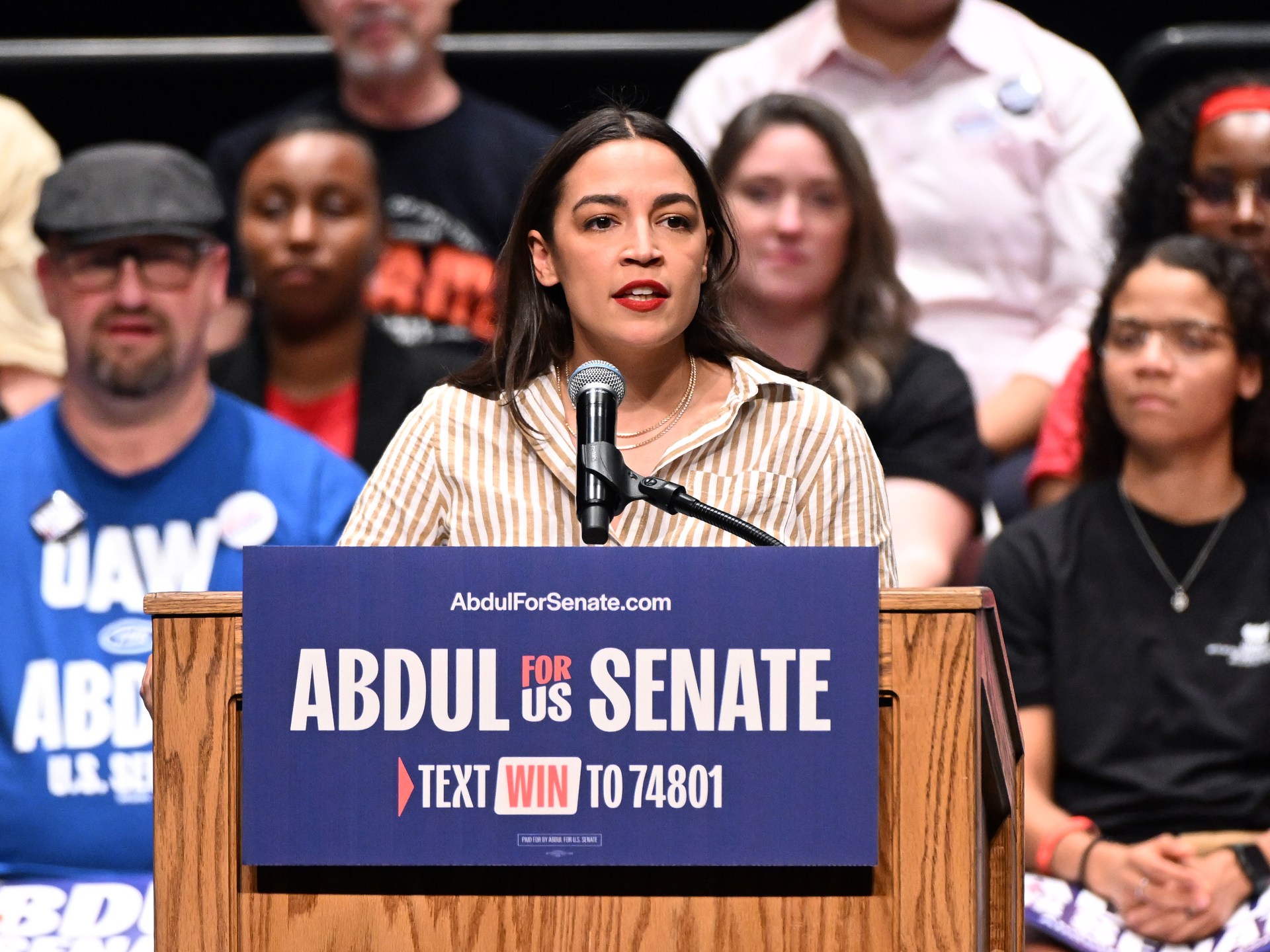 AOC transfers $1m to Michigan candidate El-Sayed in progressive push | US Midterm Elections 2026 News