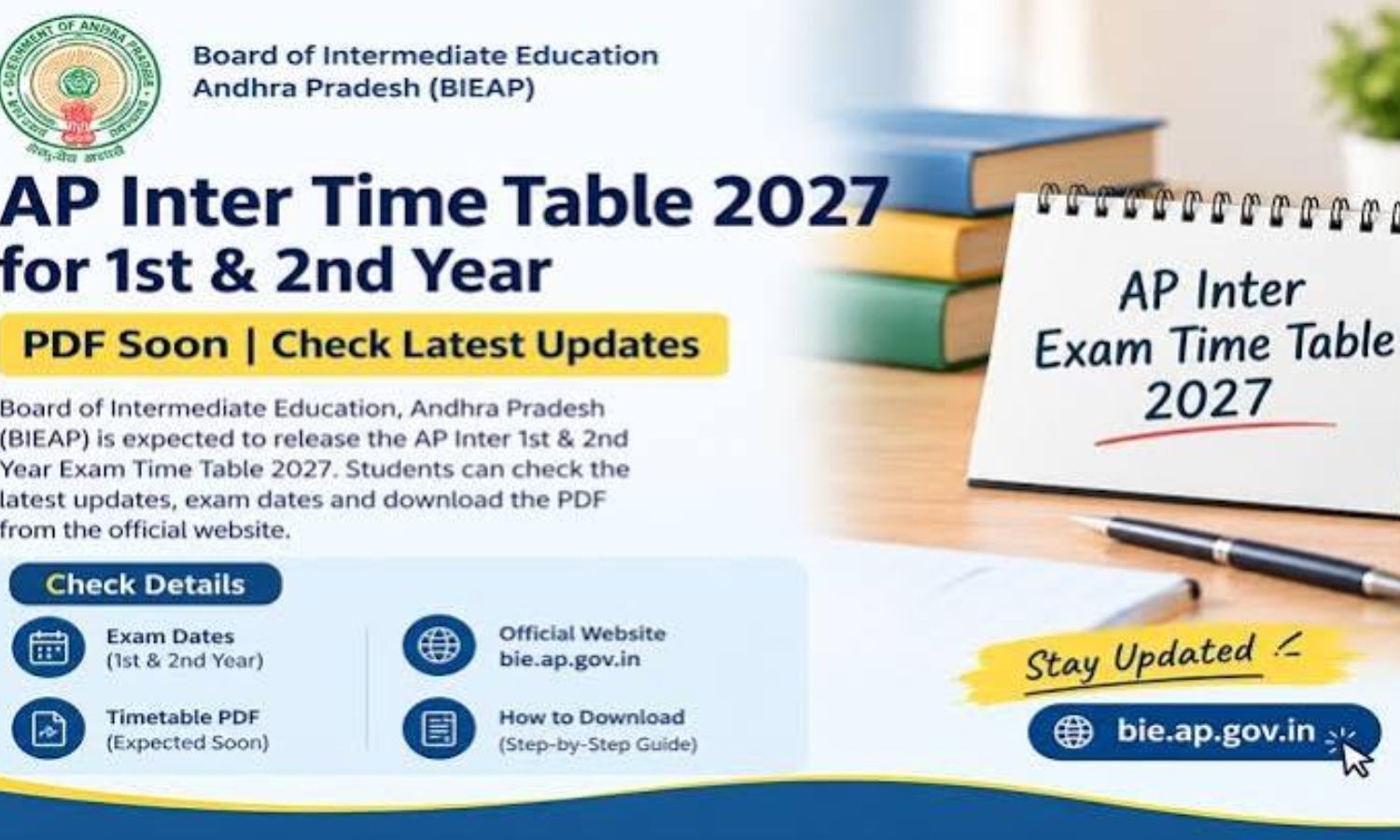 AP Intermediate Board exams schedule announced