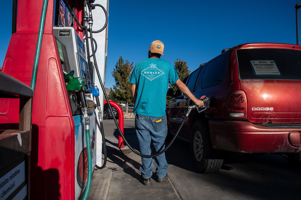 Charles-McClintock Wilson/NurPhoto/Getty Images via CNN NewsourceRetail regular gasoline prices remain high across the United States