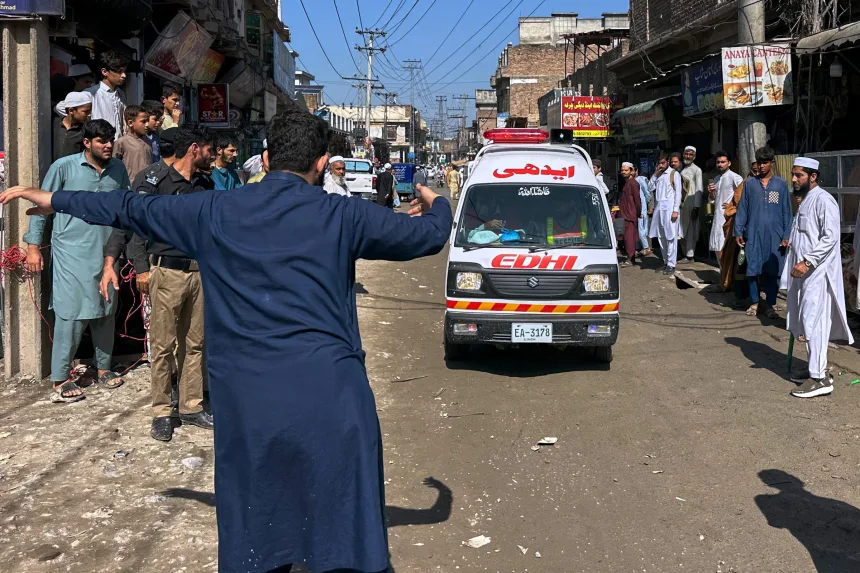 At least 28 children killed after school roof collapses in Pakistan