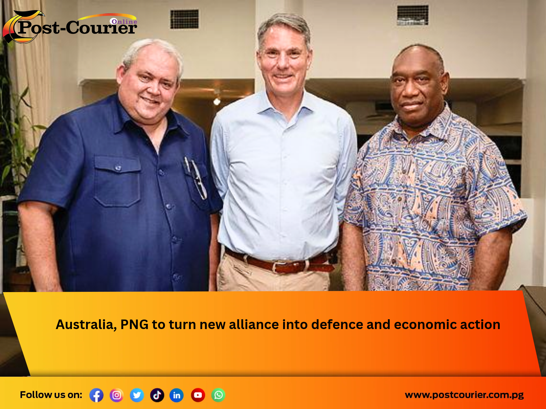 Australia, PNG to turn new alliance into defence and economic action