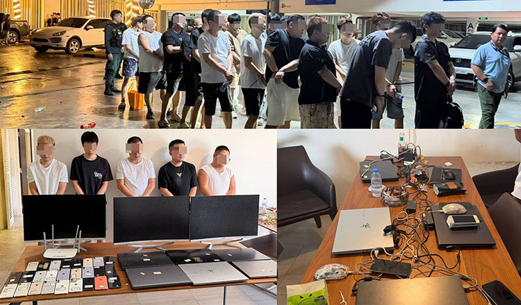 Authorities raid Phnom Penh scam site, detain foreigners
