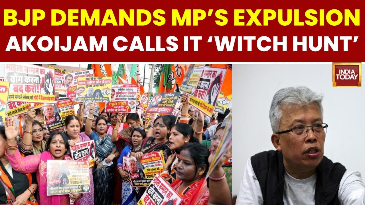 BJP Protests Against Congress in Delhi, Bengaluru; Demands MP's Suspension After JNU Dismissal