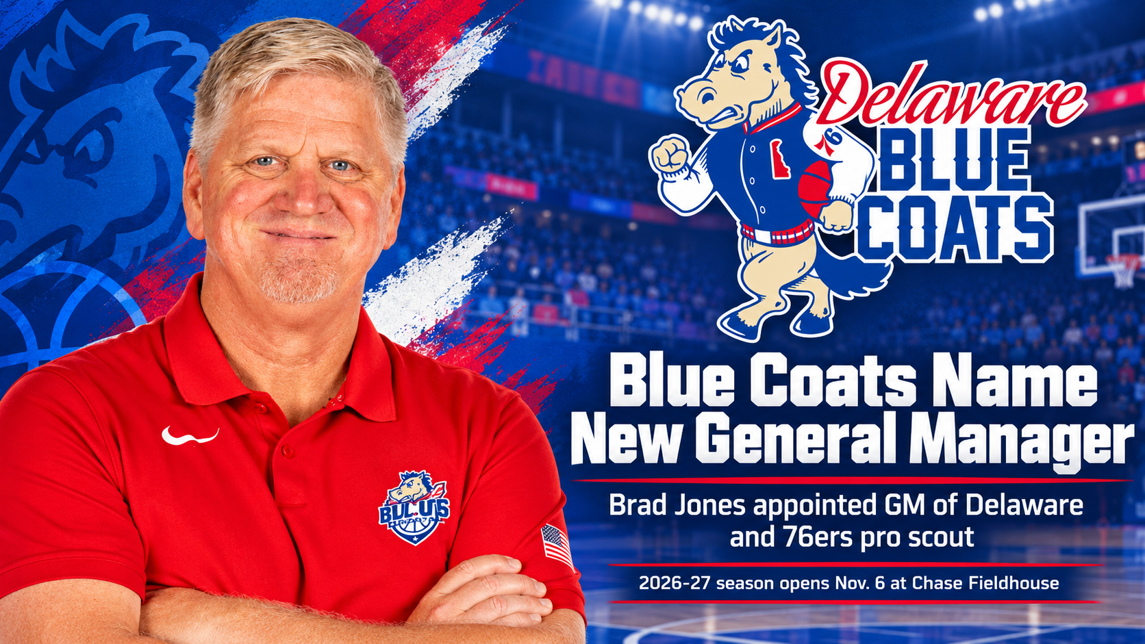 Blue Coats Name New General Manager