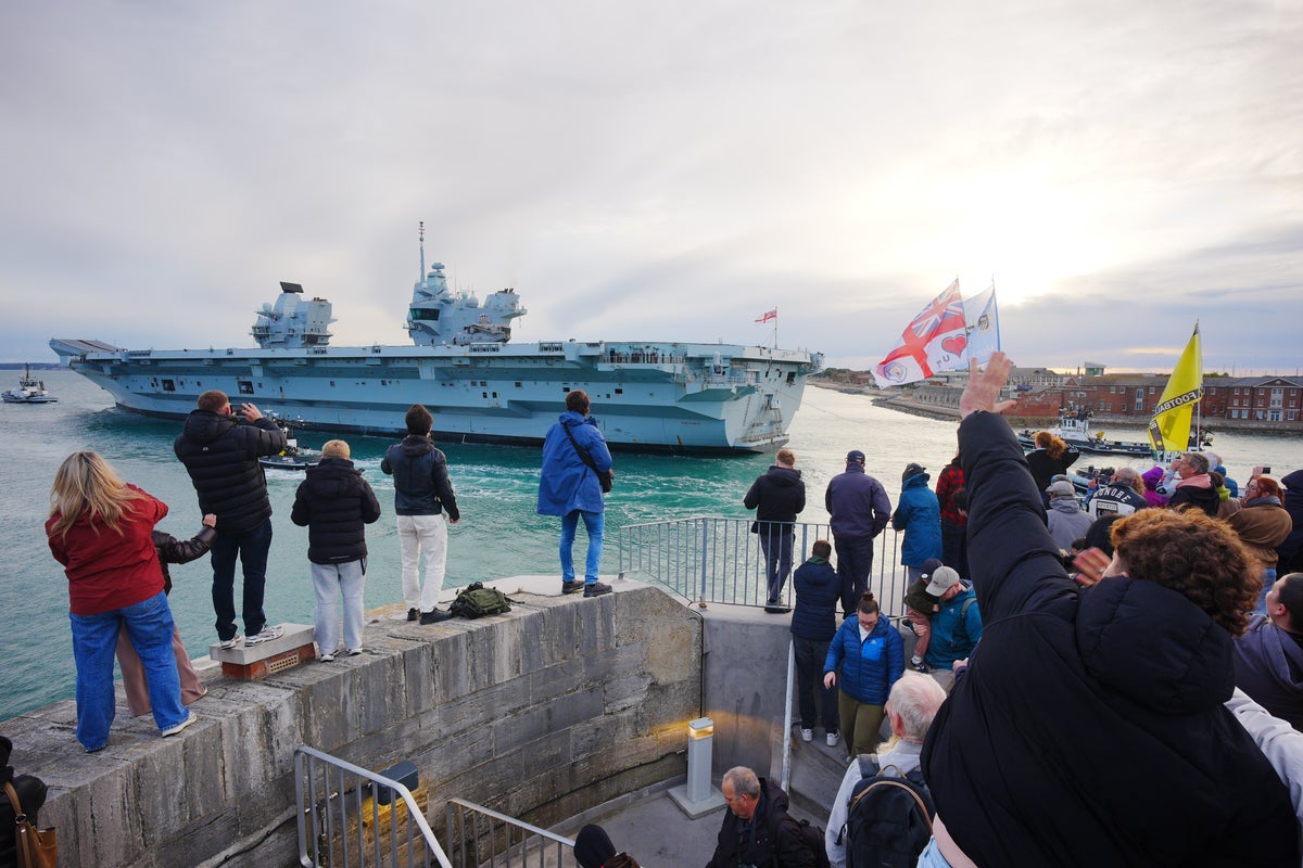 Britain’s biggest warship sets sail for the Arctic in latest NATO show of strength