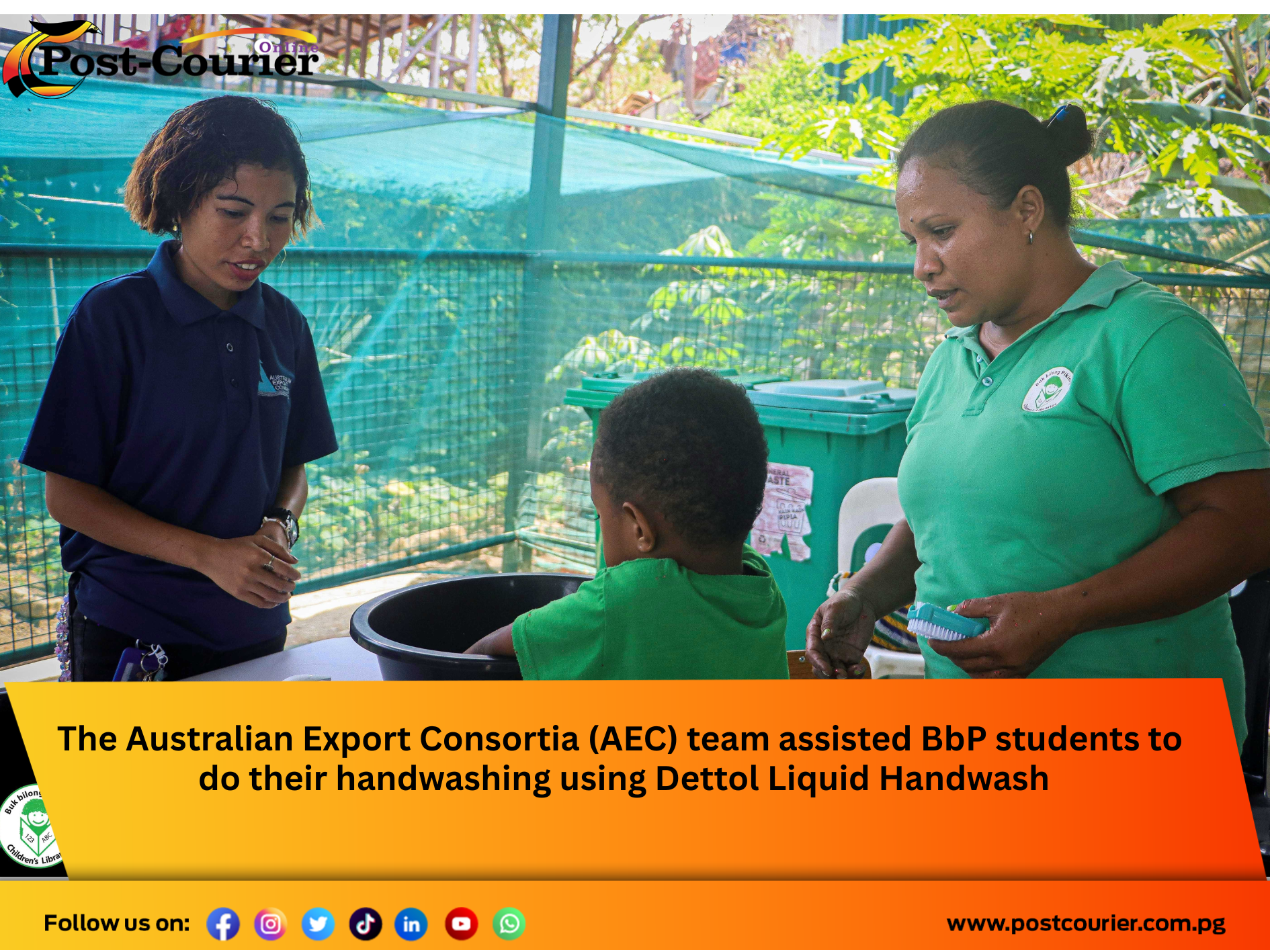 Buk bilong Pikinini partners with Dettol and AEC to champion children’s hand hygiene across PNG