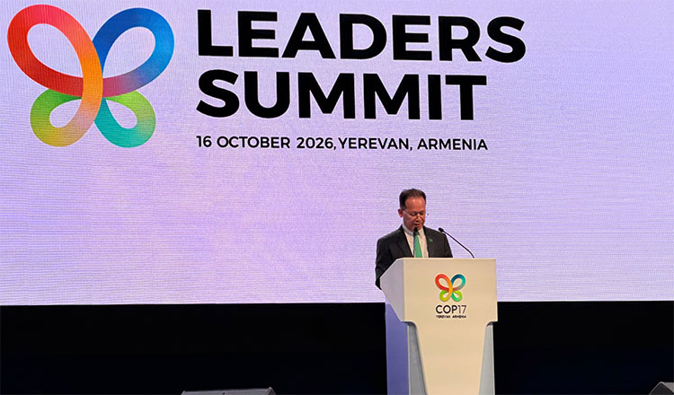 Cambodia reaffirms commitment to global biodiversity protection at Armenia Summit