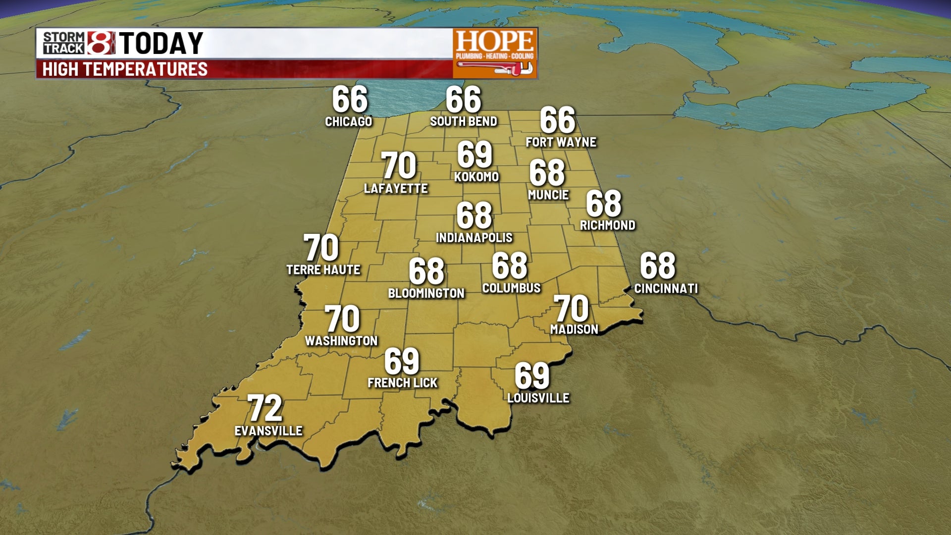 Chilly start, pleasant week ahead for central Indiana | Oct. 19, 2026