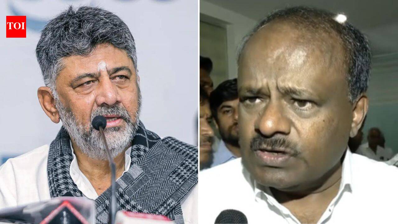 'Congress will push him out as CM': Kumaraswamy after DKS being 'pushed' at Delhi march | India News