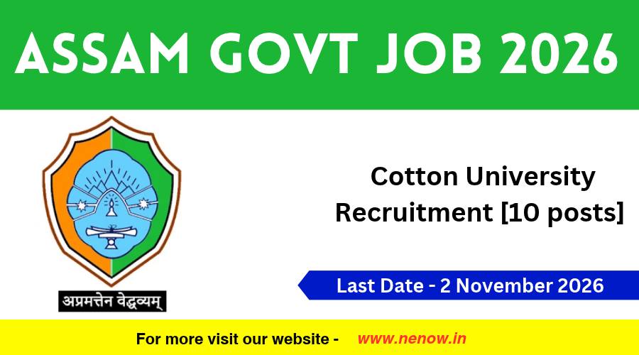 Cotton University Recruitment [10 posts]