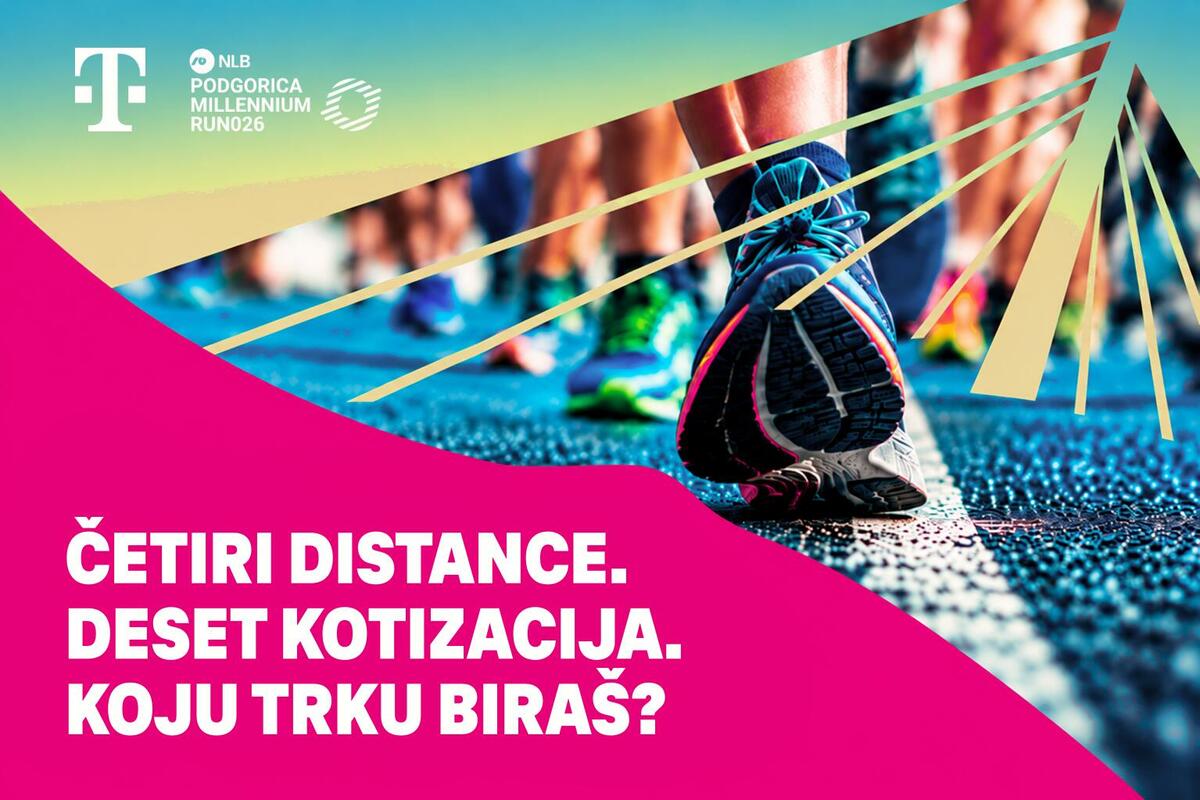 Crnogorski Telekom poklanja 10 kotizacija za Millennium Run svojim korisnicima