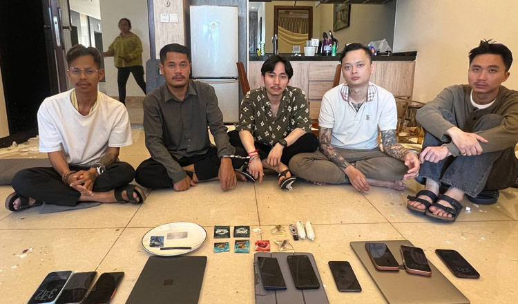 Detention order issued for five arrested for drugs after raid on Phnom Penh condo