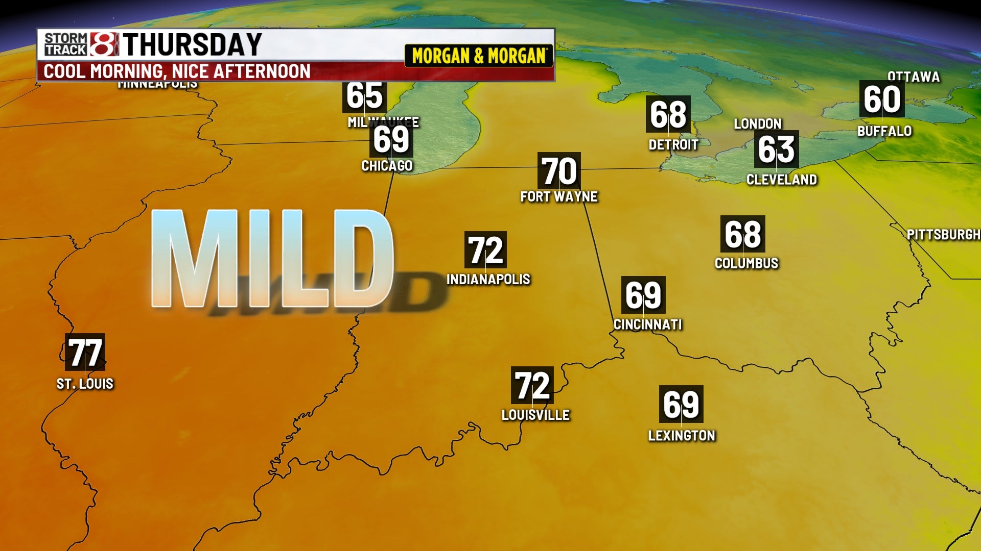 Dry, sunny, & mild fall weather to continue through the coming weekend