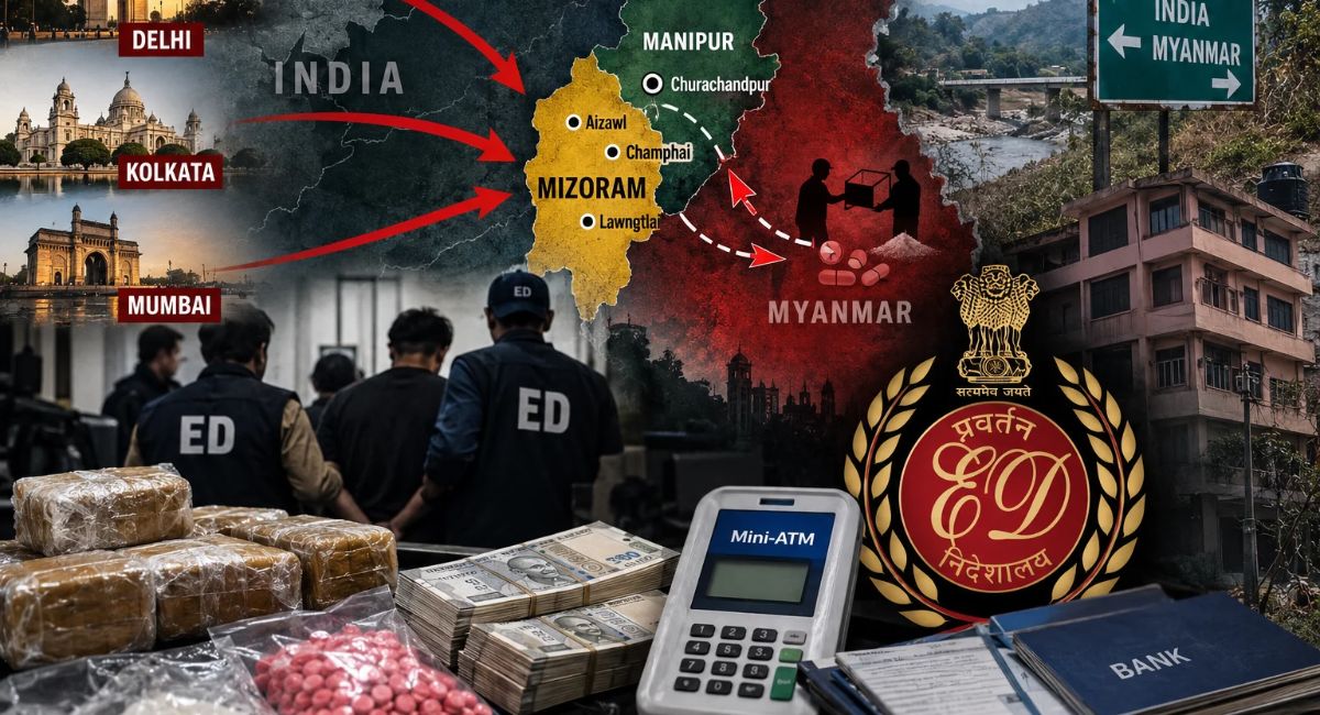 ED uncovers alleged drug-hawala network linking Indian cities to Myanmar