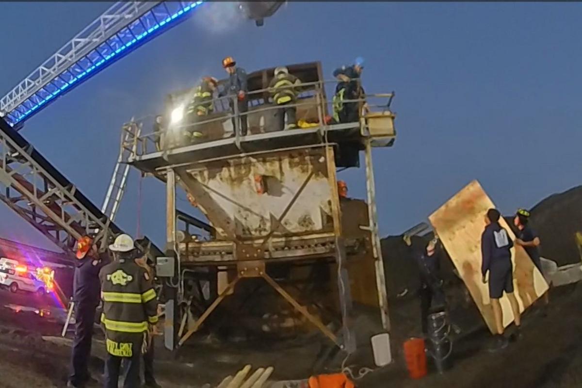 Egg Harbor Township worker rescued from asphalt bin