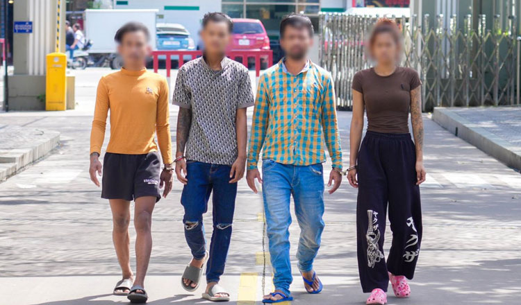 Four arrested over housebreaking, drug use