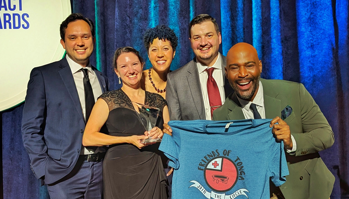 Friends of Tonga wins international environmental award among 4,200 applicants
