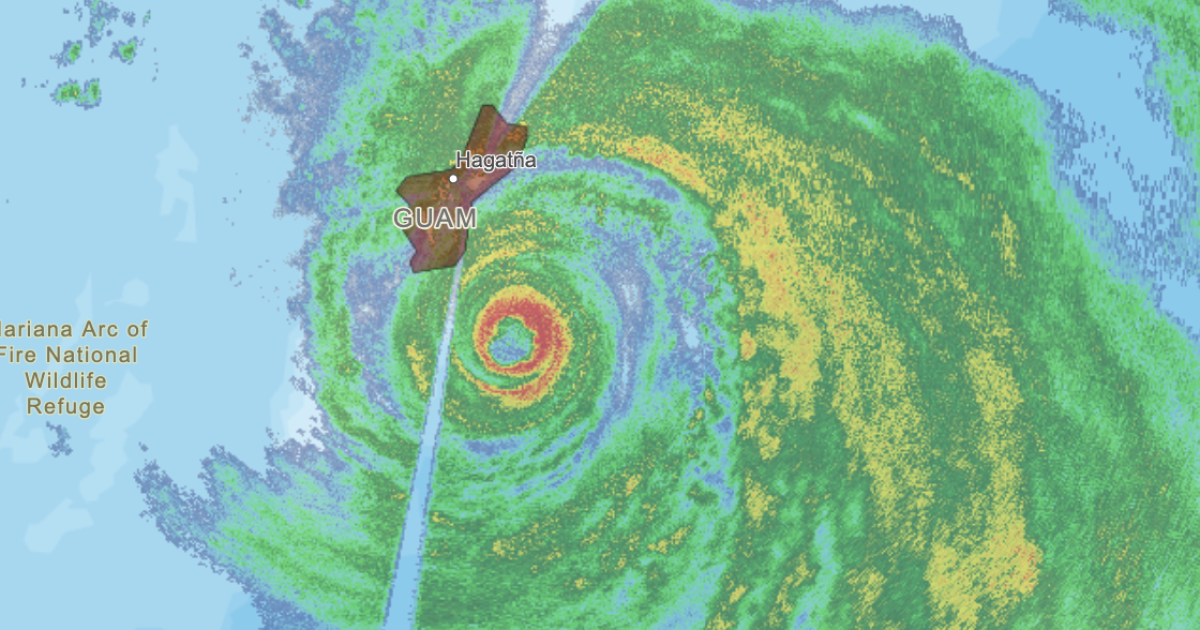 Guam braces for Category 4 Typhoon Champi as eyewall approaches
