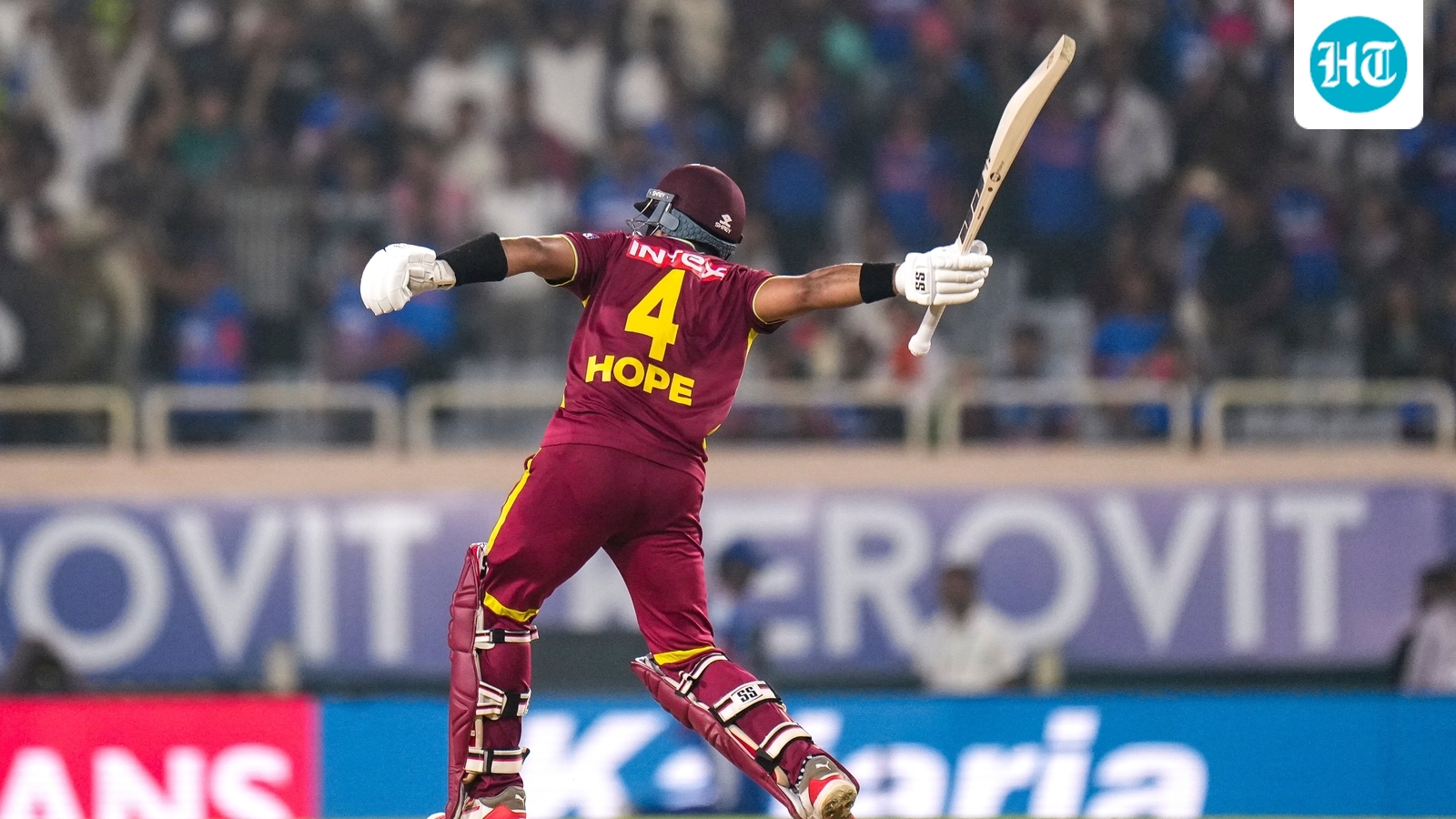 Hope hundred sets up record West Indies chase