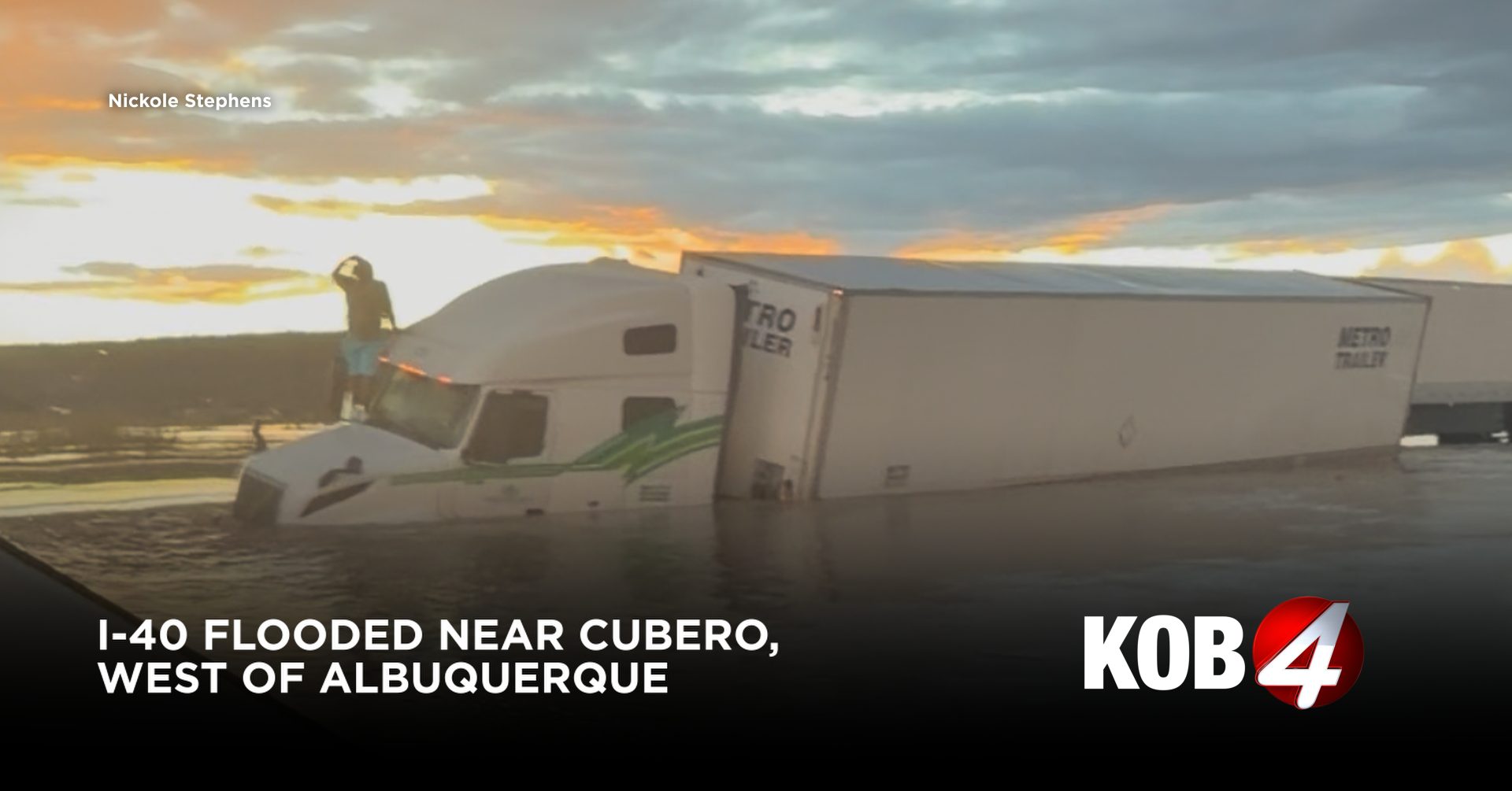 I-40 shut down near Cubero due to flooding