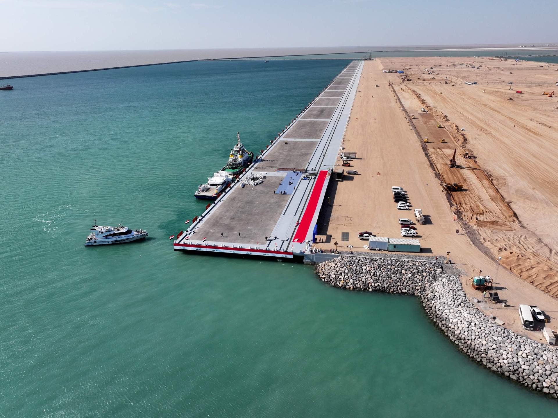 Iraq advances Japanese loan port projects as Grand Faw reach 98%