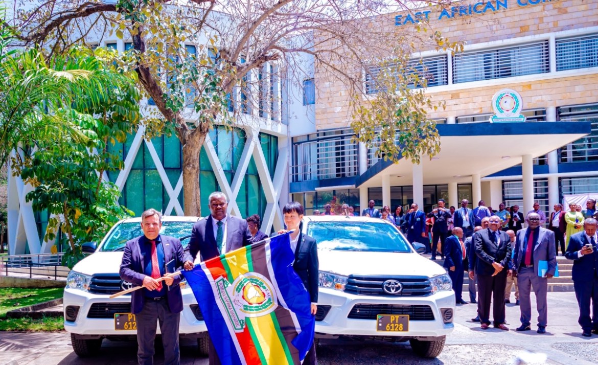 Japan donates 16 trucks to patrol East African Community borders