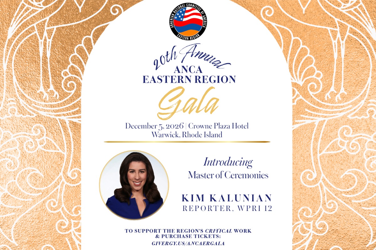 Kim Kalunian to serve as master of ceremonies at ANCA ER's 20th annual gala