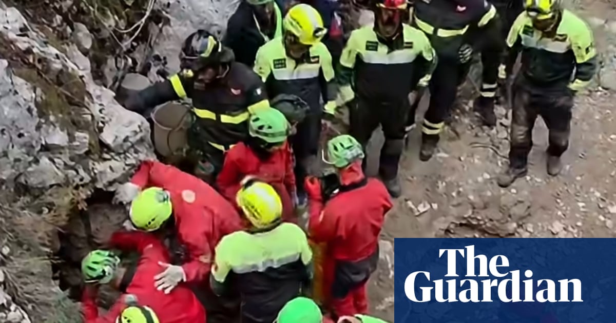 Man rescued from cave on Sardinia after being trapped by rockslide for 26 hours | Italy