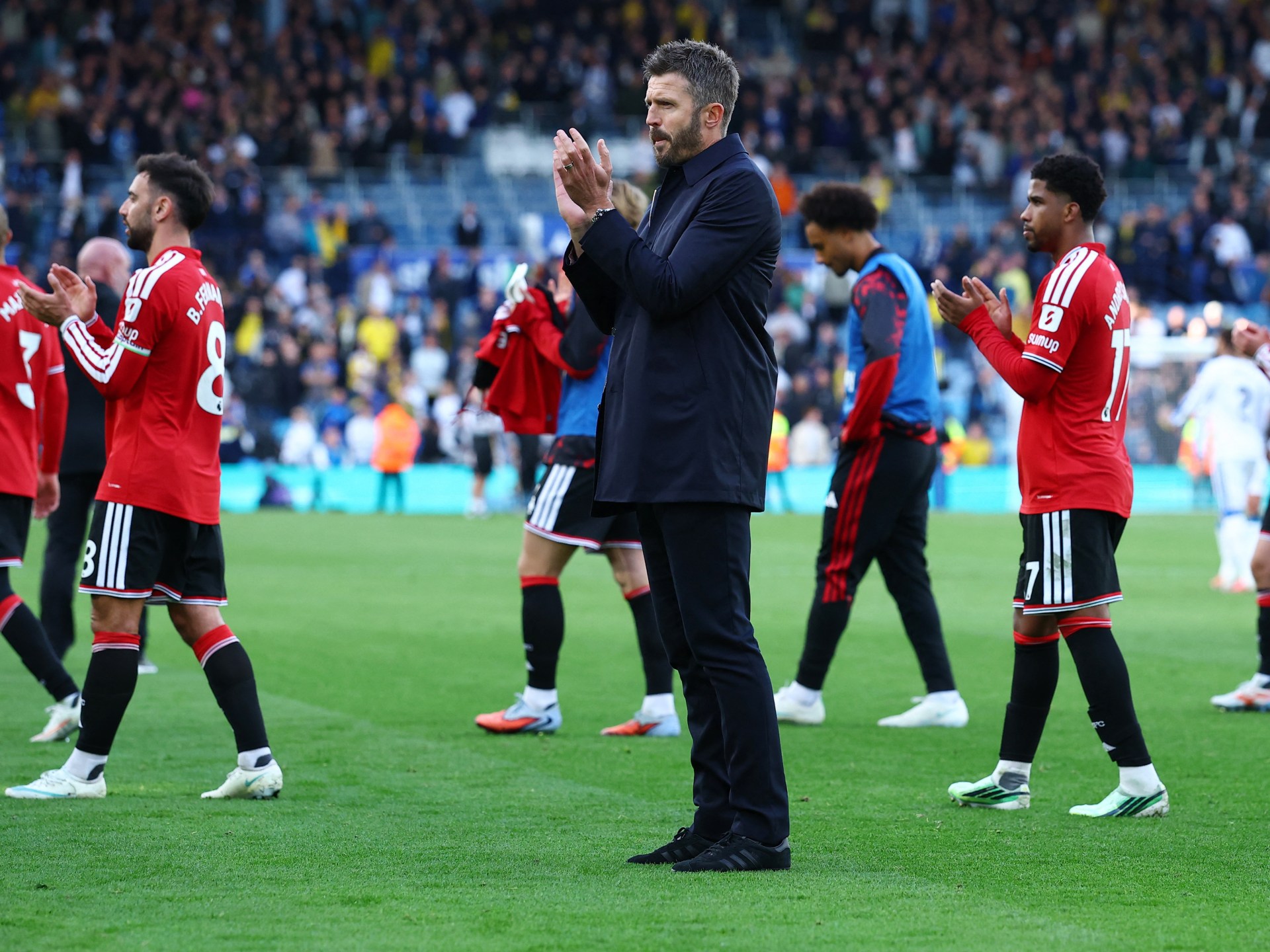 Manchester United held at Leeds despite improved performance for Carrick | Football