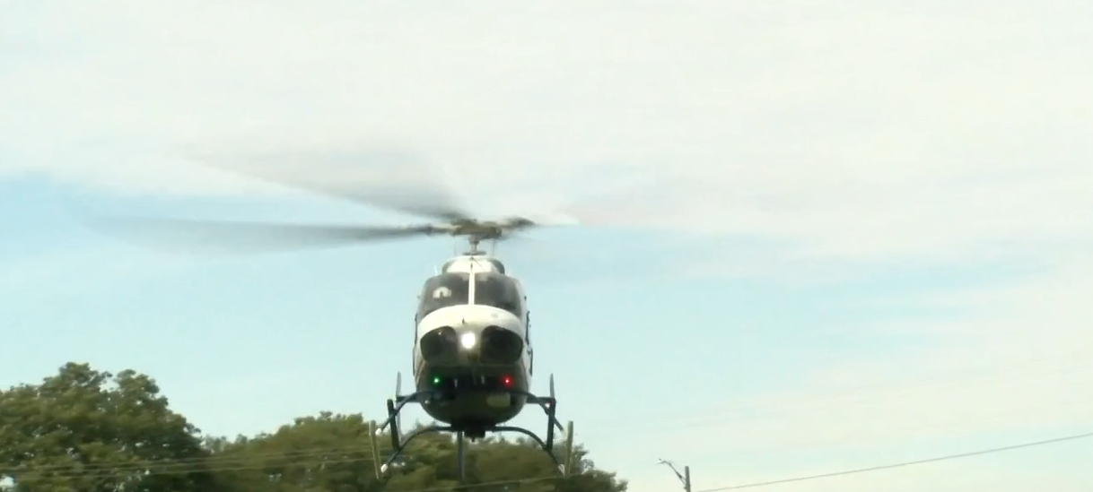 Milford students witness medical helicopter land for learning experience