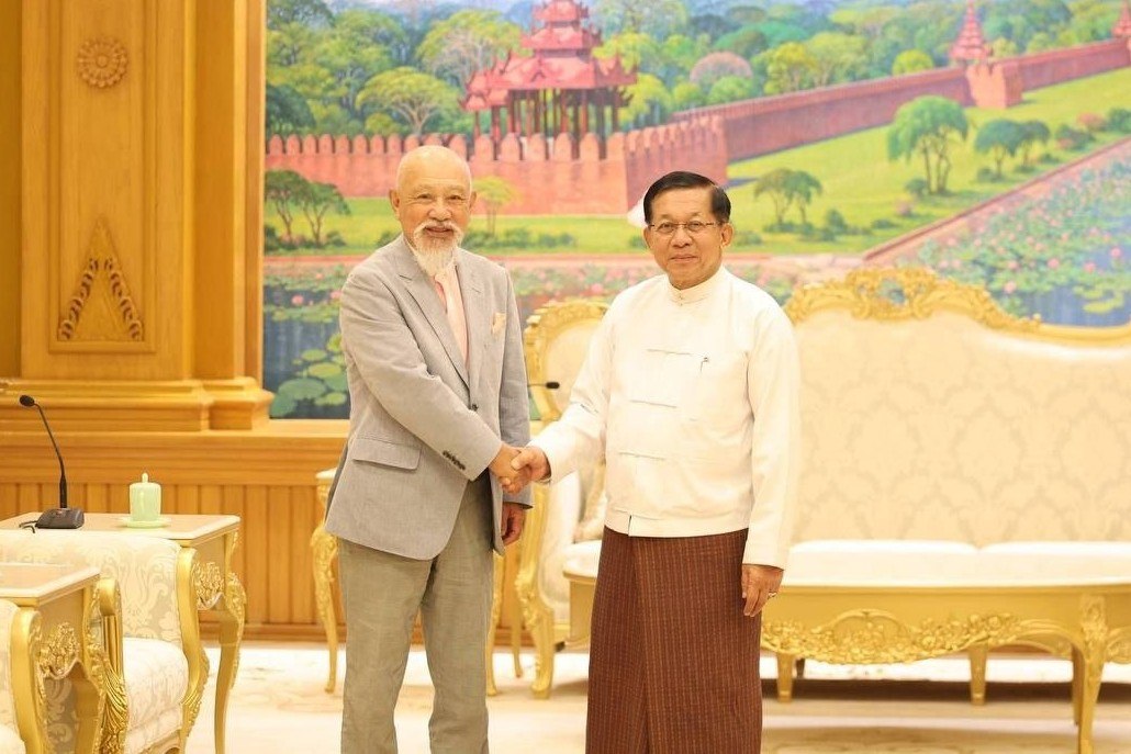 Min Aung Hlaing meets Nippon Foundation chair amid backchannel talks in Japan
