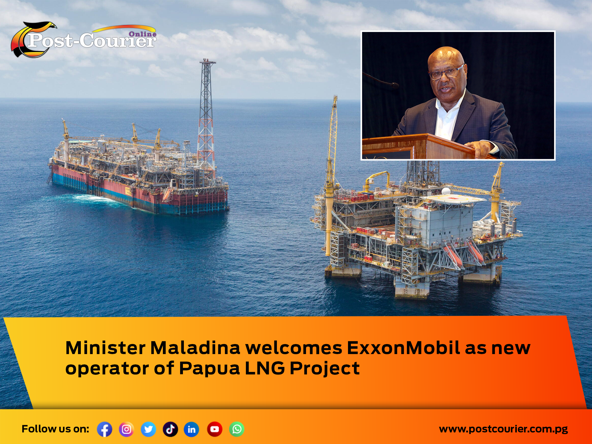 Minister Maladina welcomes ExxonMobil as new operator of Papua LNG Project