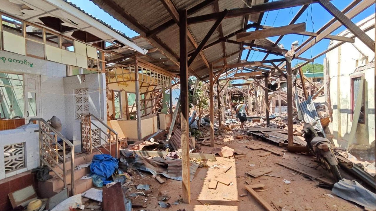Myanmar Air Force targets monasteries in Sagaing Region, killing civilians and destroying historic sites