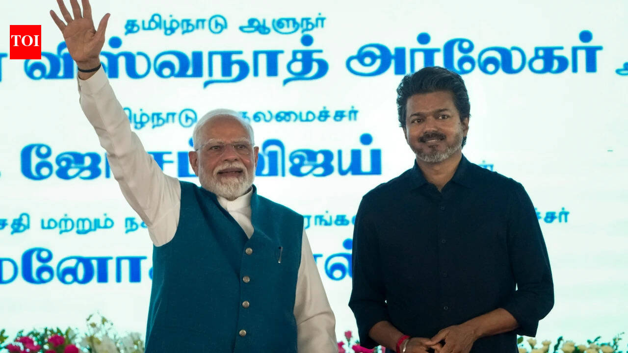 Narendra Modi: 'Next PM Vijay 2029’: Placards trigger brief stir at PM Modi event in Chennai | India News