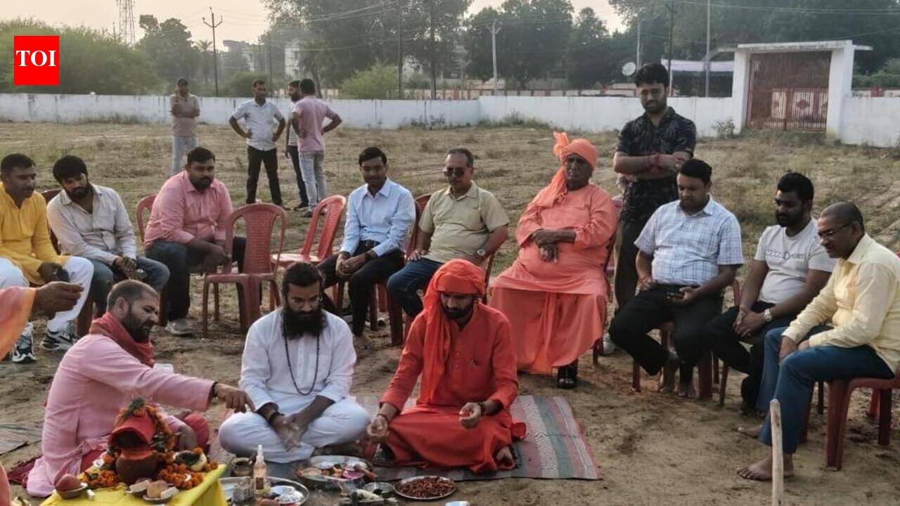 Nath tradition ashram construction begins at Arail in Prayagraj | Prayagraj News