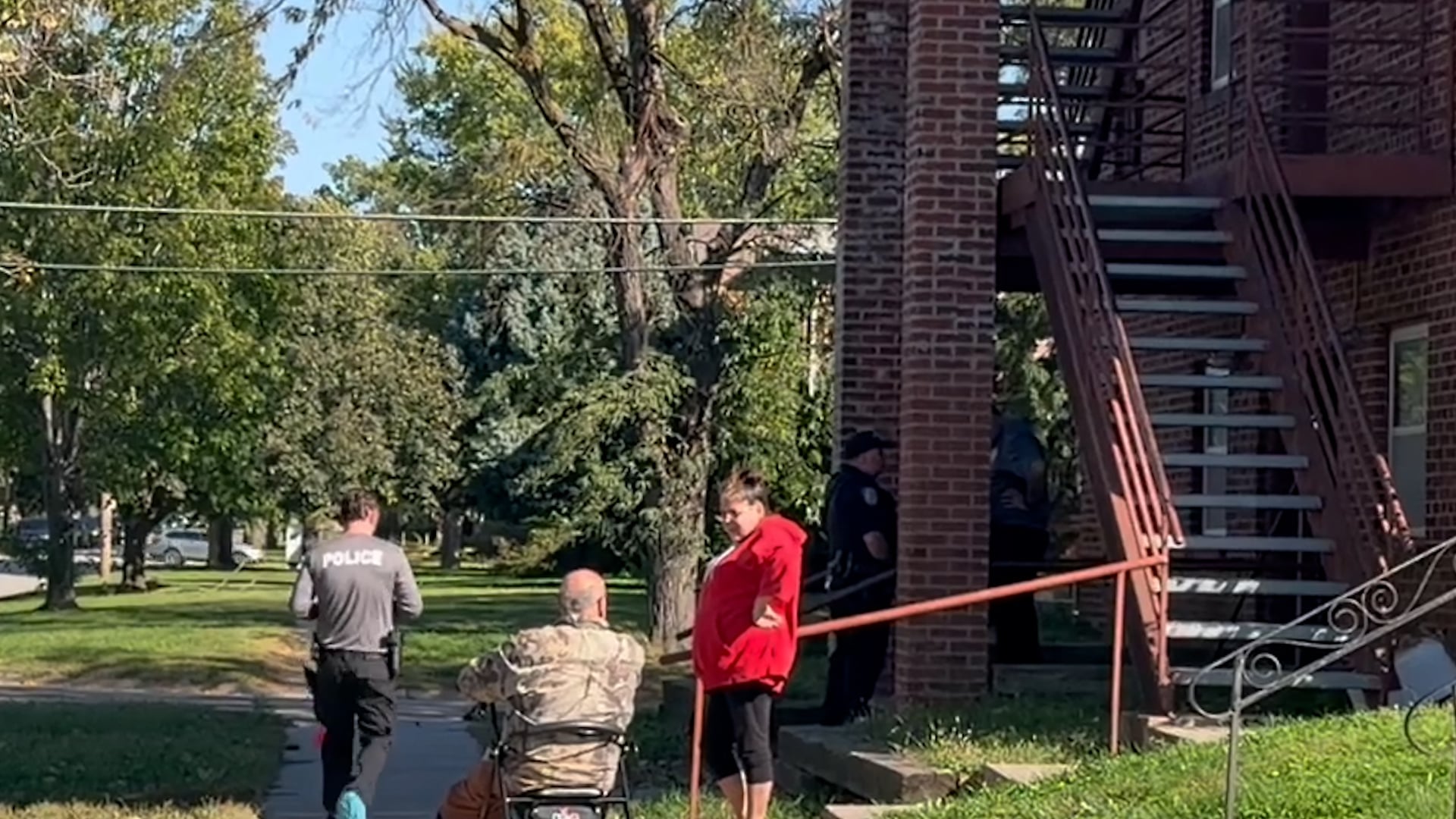 Neighbors react to news that a man was shot in the head on Monday in Lincoln