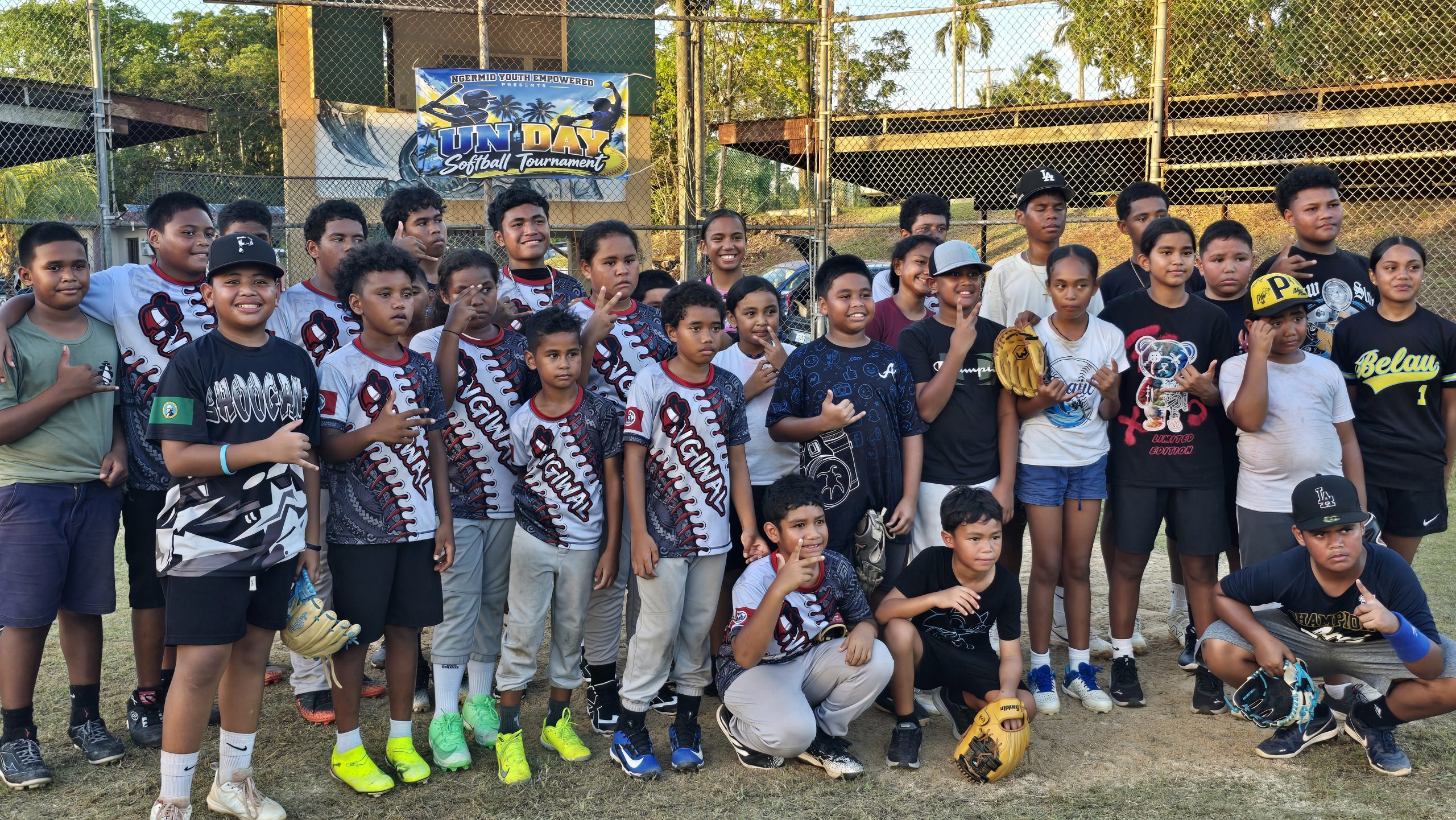 Ngiwal youth softball team rebounds with doubleheader sweep at UN Day Games