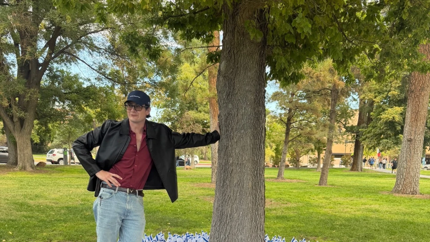 Non-Jewish University of New Mexico student 'little rattled' but not discouraged, after students trample his Oct. 7 memorial - Israel & Jewish News