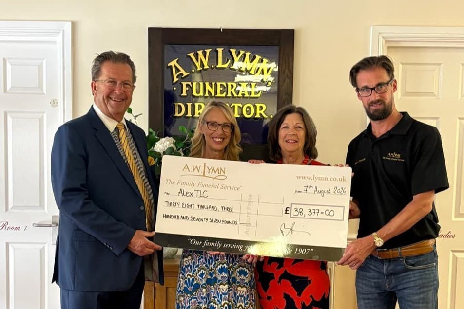 Nottinghamshire funeral directors show their support for Alex TLC charity