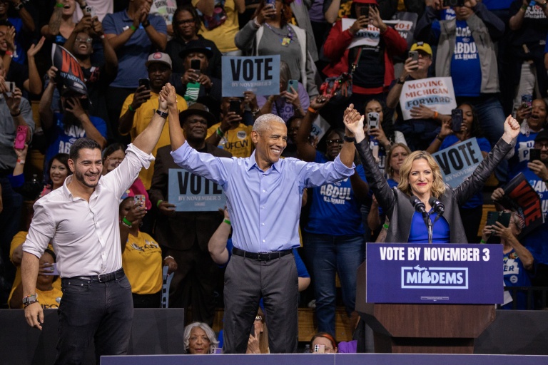 Obama blasts Trump's 'chaos and cruelty' while campaigning for Democrats