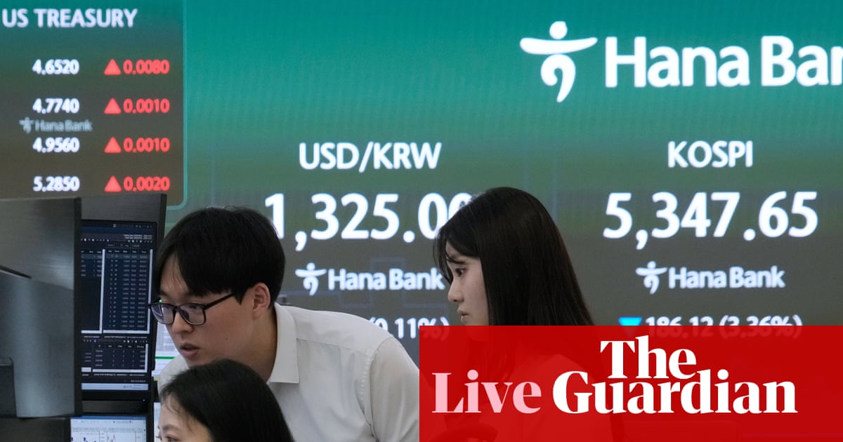 Oil hits five-month high as global stocks wobble on AI fears; retail sales in Great Britain fall as shoppers cut back - business live | Business