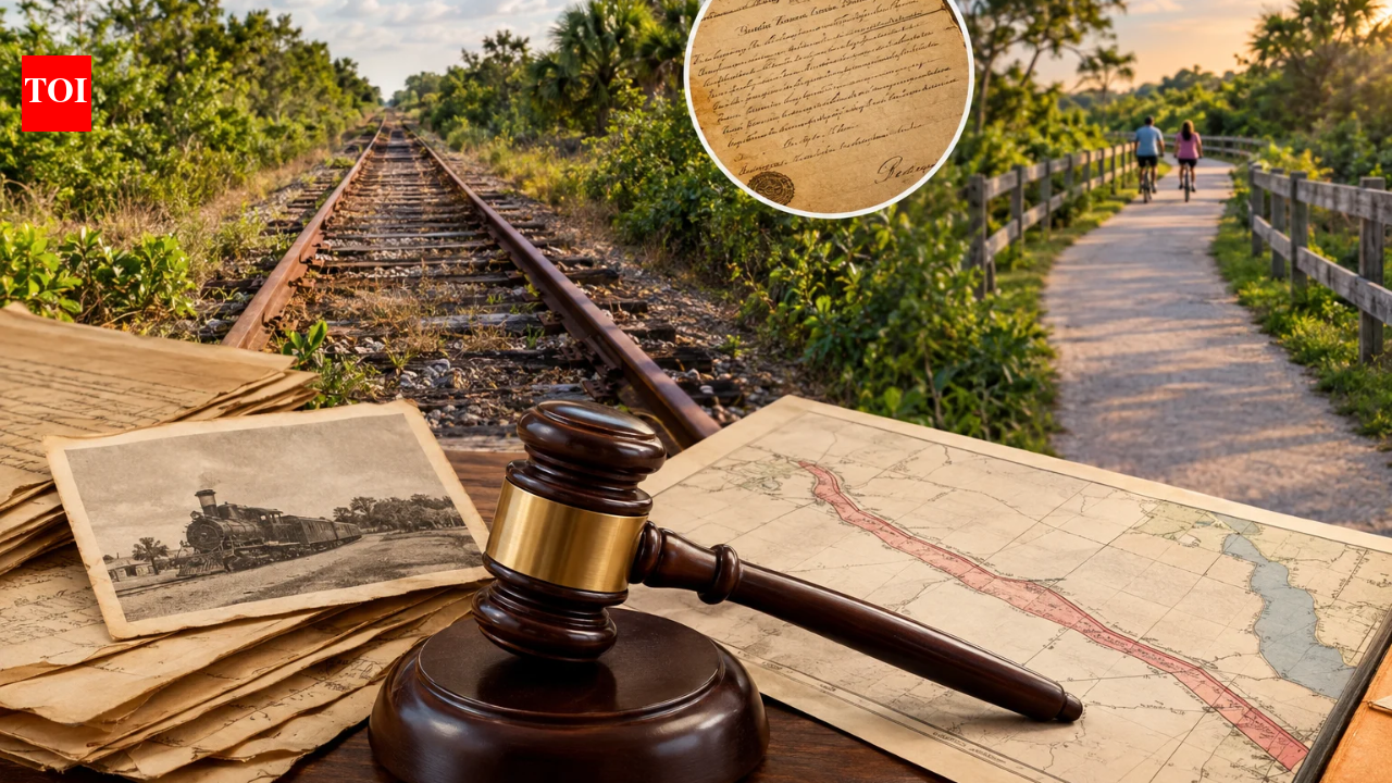 Old deeds and a 1926 condemnation judgment governed a 7.68-mile Florida rail corridor; when a public trail was proposed in 2019, landowners sought compensation, but a federal appeals court rejected their claim