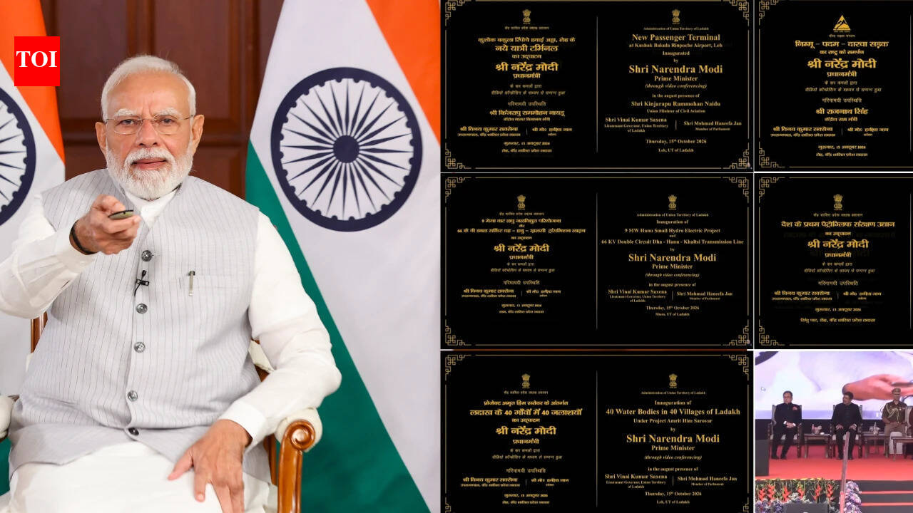 PM Modi launches Ladakh projects worth Rs 3,350 crore | India News