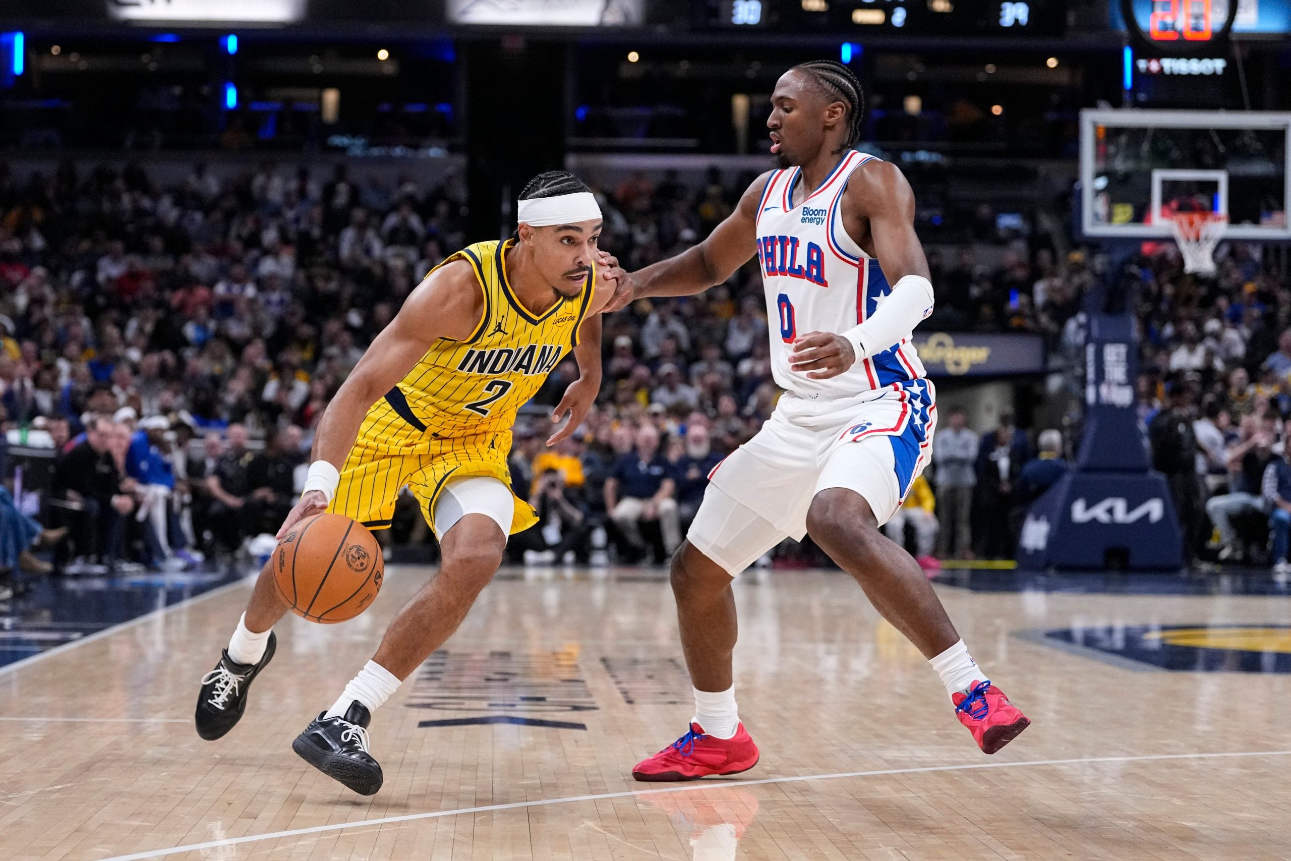 Pacers blow fourth-quarter lead, fall to 76ers 114-109 at home