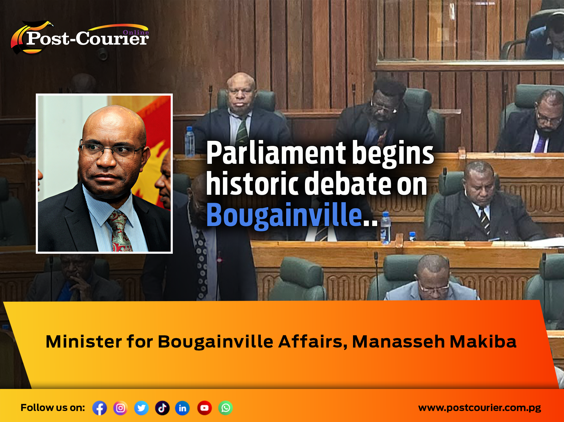 Parliament begins historic debate on Bougainville referendum results