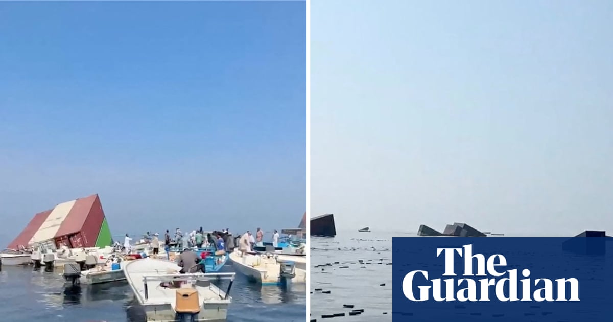People scour strait of Hormuz for spilt cargo after Iran attacks container ships | Strait of Hormuz