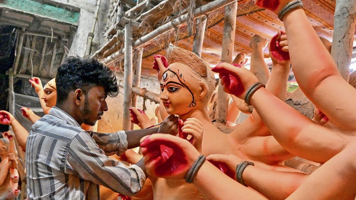 Photo feature on the Durga Puja taking shape in clay