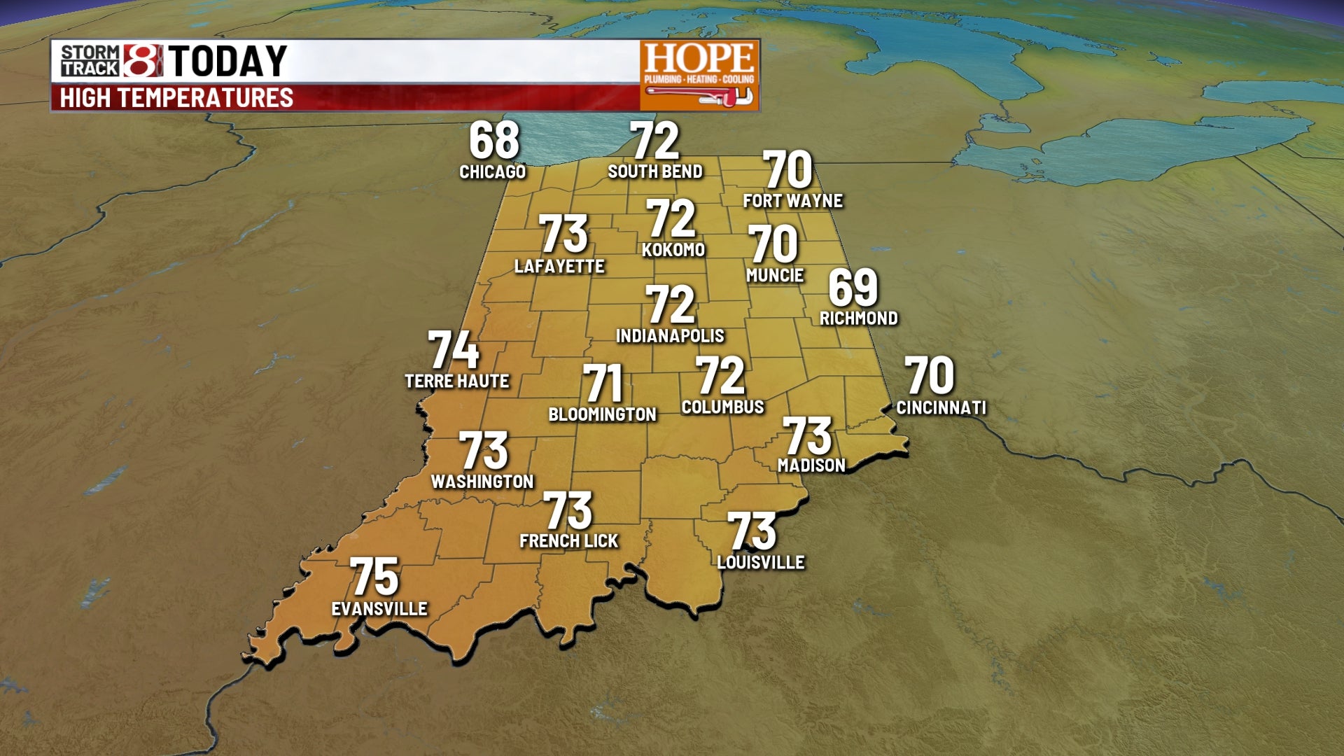 Pleasant fall weather continues through the weekend across central Indiana | Oct. 22, 2026